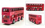 Red / Blue / Yellow /Purple Mini Kids Die-Cast Double Decker Bus