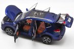 White / Blue 1:18 Scale Diecast 2018 Nissan X-Trail SUV Model