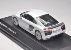 Silver 1:43 Scale Diecast Audi R8 V10 Plus Coupe Model