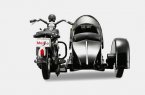 MaiSto 1:18 Black/ White Diecast Harley-Davidson Sidecar