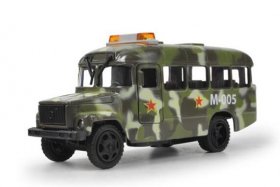 Kids Army Green Pull-Back Function Diecast Kavz Military Bus Toy