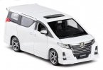 White /Black 1:32 Kids Diecast Toyota Alphard S Grade Rowen Toy