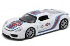 1:32 Scale Black /Red /White Diecast Porsche 918 Martini Car Toy