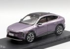 1:43 Scale Purple / Golden Diecast 2023 NIO EC6 SUV Model