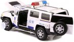 White 1:24 Scale Police Theme Diecast Hummer H3 Model