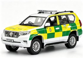 Yellow 1:43 Ambulance Diecast Toyota Land Cruiser Prado Model