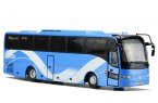 Blue / White 1:43 Scale Diecast Volvo 900i Silver Bus Model