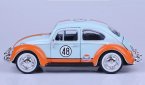 1:24 Blue NO.48 Motormax Diecast 1966 Volkswagen Beetle Model