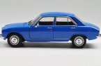 Red / Blue / White 1:24 Welly Diecast 1975 Peugeot 504 Model