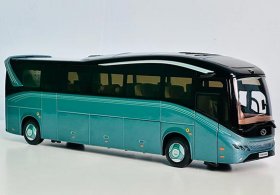 Blue 1:38 Scale Diecast King Long MerryCombo Coach Bus Model
