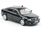 Black 1:64 Scale 2nd gen Police Diecast Audi A6 C5 Car Model