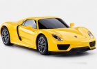 Yellow / Silver 1:24 Scale Kids R/C Porsche 918 Spyder Toy