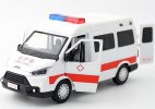 Kids 1:32 Scale White Ambulance Diecast 2018 JMC Van Toy