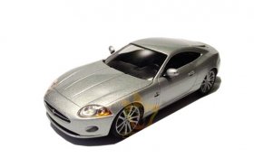 Silver 1:43 Scale HIGH SPEED Diecast Jaguar XK Model