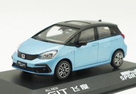 Blue 1:43 Scale Diecast 2021 Honda Fit Sport Model