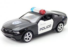 1:43 Scale Black Police Kids Diecast Ford Mustang GT Toy