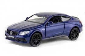 Kids 1:36 Blue /White Diecast Mercedes Benz C63 S AMG Coupe Toy