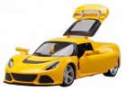 White / Yellow 1:22 Scale Diecast Lotus Exige S Model