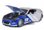 1:24 Scale Blue-Silver Maisto Diecast Nissan 370Z Model