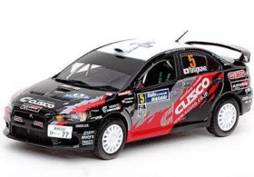 1:43 Black NO.5 Diecast Mitsubishi Lancer Evolution X Model