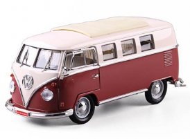 1:18 Scale Blue / Green / Red Diecast 1962 VW Bus Model