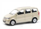 1:58 Scale Silver / Champagne Diecast Wuling Sunshine Van Model