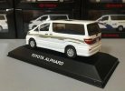 White 1:43 Scale J-collection Diecast Toyota Alphard Model