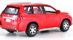 Red / White / Black 1:32 Diecast Toyota Land Cruiser Prado Toy