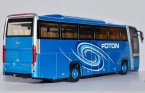 Blue 1:36 Scale Die-Cast Foton AUV Tour Bus Model