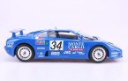 Blue 1:18 Scale Bburago Diecast 1994 Bugatti EB110 Car Model