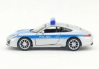 1:36 Kids Blue-Silver Welly Diecast Porsche 911 Carrera Toy