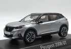 Black / Gray 1:43 Scale NOREV Diecast Peugeot 2008 GT SUV Model