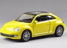 Welly Kids 1:36 White / Yellow /Red Diecast VW New Beetle Toy