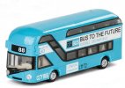 1:87 Scale Kids Diecast London Double Decker Bus Toy