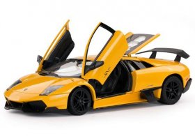 Yellow / Orange 1:24 Diecast Lamborghini Murcielago SV Model