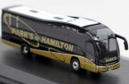 Black Mini Size Oxford Die-Cast Plaxton Tour Bus Model