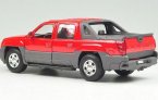 Red / Black 1:24 Welly Diecast Chevrolet Avalanche Pickup Model