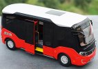 Red /Silver Diecast Golden Dragon XML6606JEVA0C2 City Bus Model