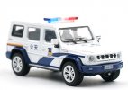 1:64 Scale White Police Diecast 2016 BAIC ORV BJ80 SUV Model
