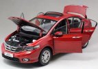 Silver / Red 1:18 Scale Diecast 2013 Honda City Model