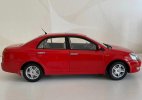 White / Red 1:18 Scale Diecast 2006 Geely Vision Model