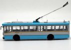 1:64 Scale Diecast Huayu BJD WG120C Beijing Trolley Bus Model