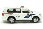 White 1:32 Scale Police Theme Kids Diecast Toyota Land Cruiser