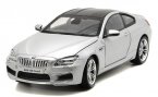 Silver / Blue / White 1:24 Scale Diecast BMW M6 Coupe Model