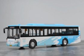 Blue-White 1:64 Scale NO.D1 Diecast Sunwin City Bus Model