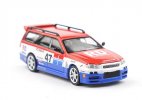 1:64 Scale Red Diecast Nissan Stagea R34 Wagon Model