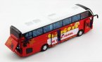 Red 1:32 Scale Kids Back To School Diecast Coach Bus Toy