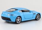 1:36 Scale Welly Blue Diecast Aston Martin V12 Vantage Toy