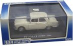 White / Blue 1:43 Scale Diecast Peugeot 404 1966 Model