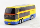 Kids Orange / Yellow / Red / White Double-Decker Tour Bus Toy